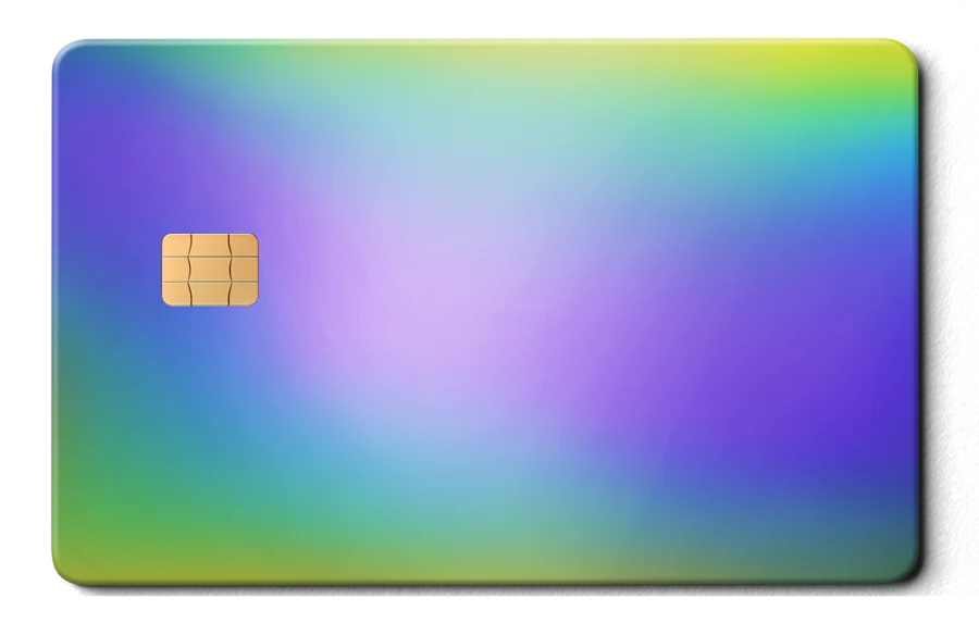 Rainbow Chrome Card